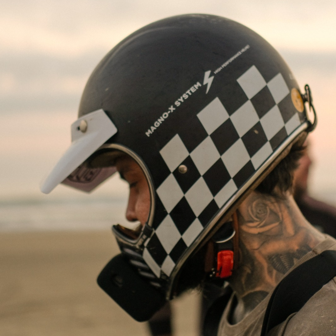 149 Capacete Lucca Magno-X Checkered - Imagem 1